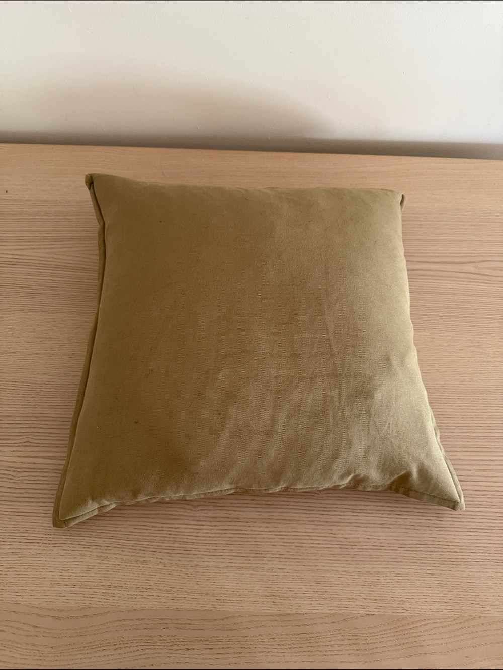 IKEA Olive Green Square Accent Pillow
